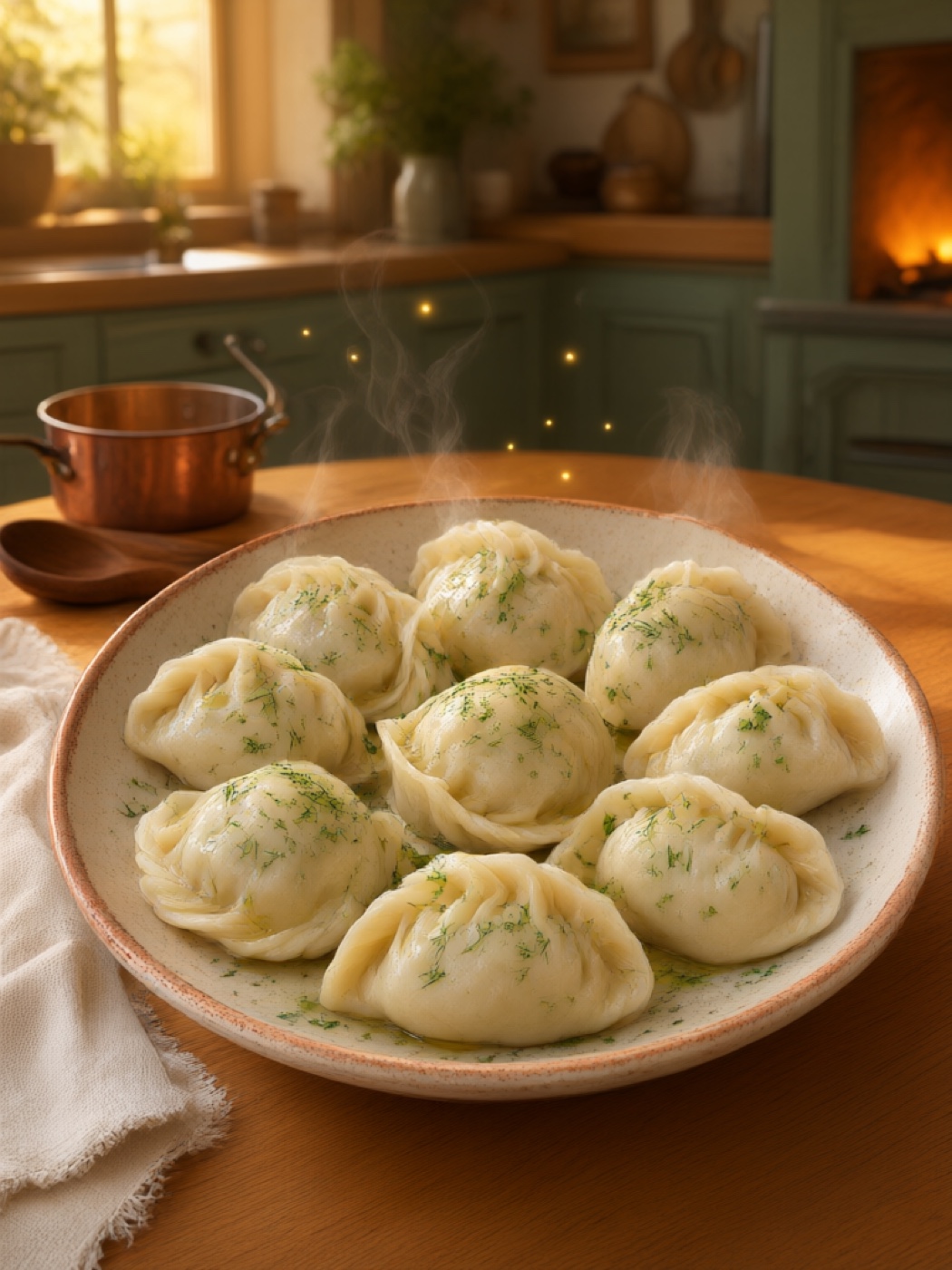 Вареники с картофелем и грибами